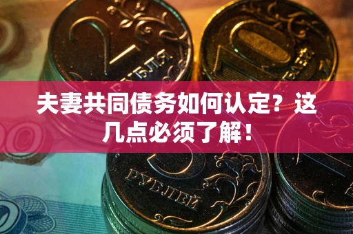 北京夫妻共同债务如何认定？这几点必须了解！
