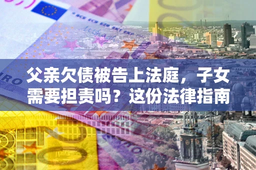 北京父亲欠债被告上法庭，子女需要担责吗？这份法律指南必须看完