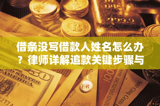 北京借条没写借款人姓名怎么办？律师详解追款关键步骤与证据链构建