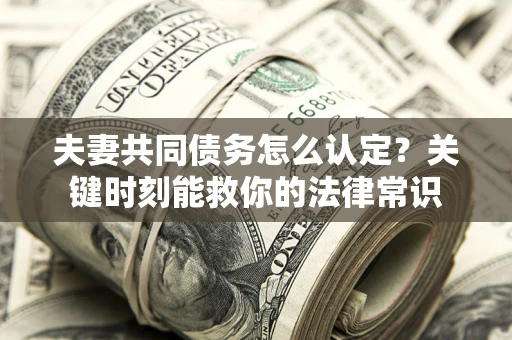 北京夫妻共同债务怎么认定？关键时刻能救你的法律常识