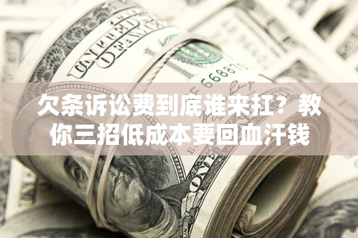 北京欠条诉讼费到底谁来扛？教你三招低成本要回血汗钱